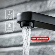 Black / Bathroom Faucets Hot And Cold Mixer Faucets Vanity Bathroom Kitchen Deck Mounted Bathroom Sink Faucets - Black - View 9