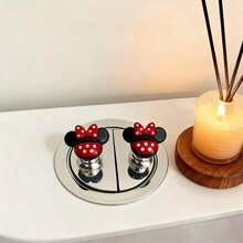 Cartoon Cute Disney Mickey Mouse Toilet Flush Button Presser, Long Nail Toilet Tank Pressing Assistant, For Dorm, Home Use, Perfect Gift For Girls, Back To School, Halloween And Christmas - Toilet Flush Button (Style Random) - View 4