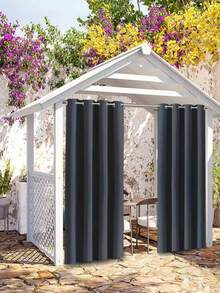 1pcsOutdoor Curtains, Suitable For Patios, Porches, Gazebos, UV-Resistant And Fade-Resistant, Offering Both Sun Protection And Privacy Decoration; - B - View 1