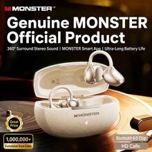 1pc Monster Q13 Clip‑On Open‑Ear Bluetooth Wireless Earbuds, Lightweight Sport Gaming Headset, Low Latency With Built‑In Mic For Workout Travel Daily Use - View 8