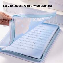 Zipper Loose Leaf File Bag With 3 Ring , Soft PVC Binder, Single Piece Or With Colorful Pockets Set - Large Capacity Cute Folder For School, Office & Home Use​ - Sets - View 5