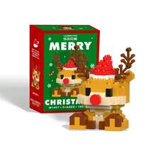 Santa Claus Design Building Block Set, Christmas Theme Building Block Decoration, Mini Building Block Figures, DIY Christmas Stocking Fillers, Christmas New Year Birthday Gifts, Party Favors - Multicolor - View 16