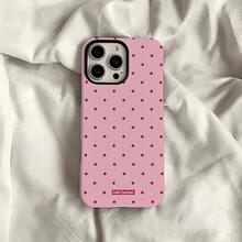 [24h Shipping From DE/FR/ES]Apple 17 16 15 Promax  21 22 23 24 25 26 Ultra GalaxyPremium 2026 Yellow Polka Dot Armor Shell For Apple  18/17/16/15/14/13/12/11 Pro/Plus/Max |   Dual-Layer Hard PC + Soft Bumper |   Anti-Scratch Glossy Finish |   Anti-Yellowing & Ultra-Lightweight |   The Perfect Christmas Or Birthday Surprise For Mum, Sister, Or Best Friend - Gift-Ready Packaging - 1 Piece Of Picture Color - View 3