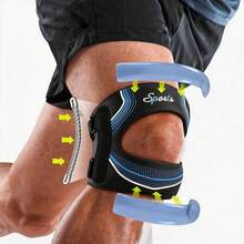 Patellar Tendon Support Strap, Unisex Knee Brace, Black | Open Patella | Gel Pad With Lateral Support | Suitable For Running, Hiking And Fitness Workouts - Multicolor - View 9