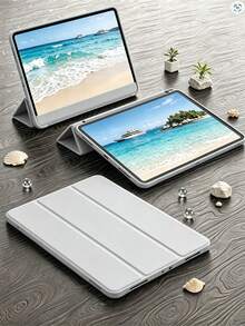 TIANYIMING Tablet Case Multi-Angle Stand Protective Cover Compatible With IPad 5/6/7/8/9/10/11th Gen, Mini 6/7th Gen, Air 1/2/3/4/5th Gen, 11-Inch (M2)/11-Inch (M3)/13-Inch (M2)/13-Inch (M3) Gen, Pro 12.9-Inch (3/4/5/6th Gen), Matepad/GalaxyTab/XiaomiPad/RedmiPad/HonorPad/LenovoTab And Other Series Models - Light Grey - View 2