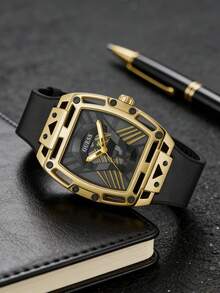 Reloj de cuarzo multifunción con forma de barril transparente y correa de silicona para hombre GUESS GW0203G1 - Unitalla - Ver 14