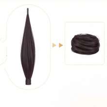 Magic Wand Bun Hair Extension For Women, Self-Wrapping Magic Wand Flower Bun Styling Hair Piece, Invisible Seamless Ponytail Hair Volume Enhancer, Fluffy Hair Accessory - Coffee Brown - View 6
