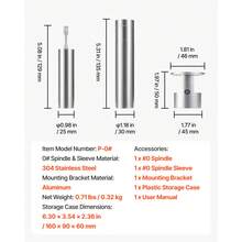 Rotary Viscometer Rotor, 1-80 CP, 0# Viscometer Spindle, Stainless Steel, With Storage Case, For NDJ-5S NDJ-8S SNB-2T And LVDV-2T Laboratory Digital Rotary Viscosity Meters, For Low Viscosity - 10-100000mPa.s ±2% - View 11