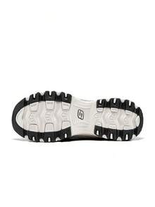 Skechers Women's Classic Retro Patchwork Chunky Sole Dad Shoes Daily Commute Casual Sneakers Panda Shoes - Black, Gray and White - View 3