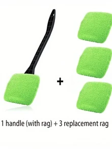 2-In-1 Windshield Squeegee Set, Replaceable Brush Head, Anti-Fog Squeegee And Dusting Tool, Suitable For Keeping Car Windows Clear And Clean, Applicable For Car Washing And Glass Cleaning - Multicolor - View 16