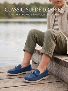 1 Pair Boys' Fashion Slip-On Loafers/Moccasins, Children's Street ...