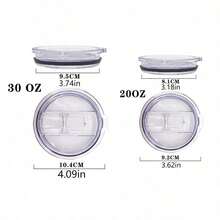 1/2pcs-Set Car Cup Lid Fits 20oz And 30oz Universal Car Water Cup Replacement Lid - Multicolor - View 11