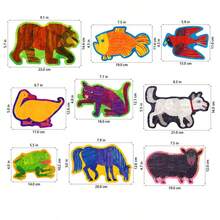 hoojojo Brown Bear, What Do You See? Felt Puzzle Set, 9-In-1 Animal Recognition Puzzle, Early Educational Toy, Parent-Child Classroom Interactive Learning Supplies - Multicolor - View 4