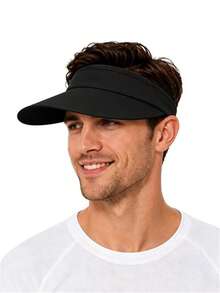 1pc Solid Color UPF 50+ Men's Sun Hat, Wide Brim Lightweight Moisture-Wicking Quick-Dry Hat, Suitable For Beach, Hiking, Outdoor - A - View 12