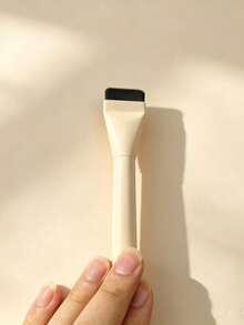 3pcs Flat Head Foundation Makeup Brush Set, Selected Fine Soft Bristles, Even Powder Pickup Without Absorption, Lightweight And Adherent Application, Multi-Purpose For Foundation, Concealer, Mud Mask Application. Minimalist Pure White Solid Wood Handle For Comfortable Grip, Compact And Portable, Beginners Can Easily Create Seamless Base Makeup. Suitable For Daily Home Makeup And On-The-Go Touch-Ups, High Cost-Performance Beauty Combination, One Set Meets All Full Face Base Makeup Needs. - Multicolor - View 10