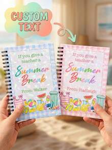 Customized Text Coil Notepad; Suitable For Daily Record Needs In The Office. It Can Be Used For Office Records, Lesson Plan Writing, And Daily Note-Taking. - Multicolor - View 1