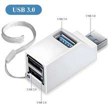 Multifunction USB 3.0 Hub Mini Splitter 1 To 3 High Speed USB 2.0 Adapter, With Chain/Laptop USB Flash Drive Card Reader - View 11