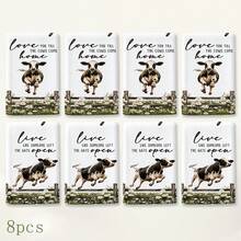 2pcs Cow Daisy Pattern Kitchen Towels, Vintage Western Country Farmhouse Style Soft Fabric Rectangular Text Print Hand Towels, Suitable For Equestrian Enthusiasts, Country Kitchen, Home Gatherings, Home Decor 4/6/8pcs Set - Multicolor - View 9