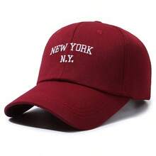 BONNY BOOM 3件組 NEW YORK N.Y 刺繡棒球帽/卡車帽，中性 Y2K 戶外防曬可調節旅行度假禮物，適合朋友、家人、萬聖節、聖誕節、感恩節、返校季、學生開學季、情人節、父親節、母親節、教師節、嘉年華、單身女派對、新娘婚禮用品 - 3pcs組合 - 查看 5