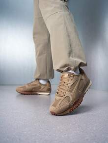Puma 男款與女款 Blktop Rider V2 SD 舒適透氣運動跑步鞋 406818-02 - 柔灰褐色-燕麥色 - 查看 4