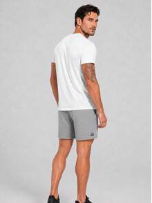 Camiseta Dry Fit Masculina Raglan Casual Lisa Premium Proteção UV Solar para Academia, Treino e Casual - Branco - Visão 2