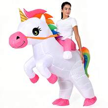 Inflatable Unicorn Costume Adult Rainbow Costumes For Wommen Men Adult Carnival Mascot Purim Cosplay - Unicorn - View 5