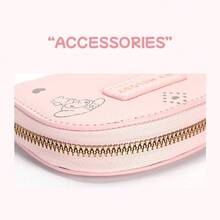 Mesuca Portable Daily Card Holder Wallet, Sanrio My Melody Theme, Pink Tone, Durable PU Fabric, Multiple Card Slots, Compact And Lightweight, Suitable For Short Trips, Outdoor Travel And Daily Storage, 1pc - View 2