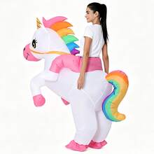 Inflatable Unicorn Costume Adult Rainbow Costumes For Wommen Men Adult Carnival Mascot Purim Cosplay - Unicorn - View 7