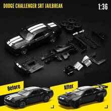 Burago 1:36 Dodge Challenger SRT Jailbreak/1:32 Suzuki Jimny /1:43 Land Rover Defender 110 -Die-Cast Car Model With Modification Kit,Creative DIY Assembly Vehicle Model Toy/Ornament - Multicolor - View 15