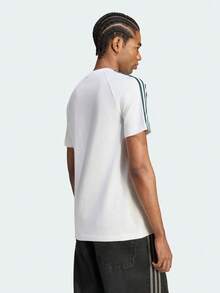 Adidas Men's REAL OG TEE Short Sleeve Knit Collarless T-Shirt TKY9477 - White - View 3