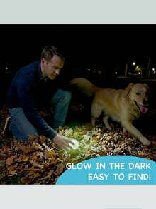 Glow-In-The-Dark Tennis Ball, Dog Pet Ball, Luminous Fetch Training Ball, Bouncy Non-Slip Rubber Floating Interactive Toy, Suitable For Puppies, Small And Medium Dogs Night Outdoor Exercise - Multicolor - View 8