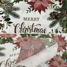 20pcs Merry Christmas Paper Napkins, Cocktail Napkins, Red And White Lunch Dinner Guest Towels, Decorative Napkins, Suitable For Christmas Holiday Party Supplies And Bathroom - Multiple Styles - View 4
