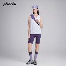 Phenix 女款華夫格針織掛脖背心上衣 2026SS 新款戶外快乾針織T恤 - 米白色 - 查看 2