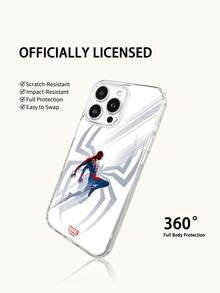 Miniso 男士時尚磁吸手機保護殼，相容 iPhone 18 18pro 18promax 17ProMax/17 Pro/Air/16 Pro Max/15 Plus/14/13/IP 17/15Pro/12 Pro/11/16 Plus、XR、Apple、Android 機型，Galaxy S22、S23plus、Galaxy S23ultra、S24plus、Galaxy S25、Galaxy S25ultra、Galaxy S26、S26ultra，防摔防刮保護殼，適合作為送給家人和朋友的節日禮物 - 透明4 - 查看 4