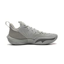 Li-Ning Lightweight Support Basketball Shoes ABAW041 Men's JB BUCKETS 2 Anti-Slip Wear-Resistant Competition Training Sports Shoes - Moon Surface Gray - View 4