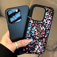 Handyhülle - Rosa Leoparden-Design Hülle, kompatibel mit kabellosem Laden, stoßfest und mit Magnet, für iPhone 17 Pro Max/17 Air/16/15/14 Plus/13/12/11 und Galaxy A56/A55/A54/A36/A35/A26/A25/A16/A15/A06/S25 Ultra/S24 Fe/S23 Plus/S22 - 1 Stück Bildfarbe - Übersicht 8