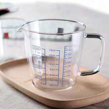 Gelas Ukur Kaca Borosilikat Tinggi dengan Skala Pengukuran Cairan, Tersedia untuk Oven Microwave, Gelas Kaca untuk Memanggang di Dapur - 250 ml - View 2