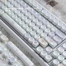 أغطية مفاتيح حديقة الترفيه الحلم DIY لطيفة من مادة PBT صبغة تحت الضغط 5-أوجه ارتفاع MOA مستديرة متوافقة مع لوحات المفاتيح الميكانيكية - مشاهدة 2