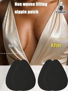 3/2/1 Pair Plus Size Latex Breast Lift Tape For Women, Invisible Strapless Design, Support Tape Fit B-E Cups - Multicolor - View 24