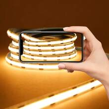 Touch Dimmable COB LED Strip Light USB Flexible Diode Light Strip For Room DIY, TV/Computer Backlight, Wall Decoration Linear Lighting - Warm White - View 3