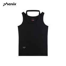 Phenix Waffle Knit Halter Neck Tank Top Women's 2026SS New Outdoor Quick-Dry Knit T-Shirt - Black - View 1