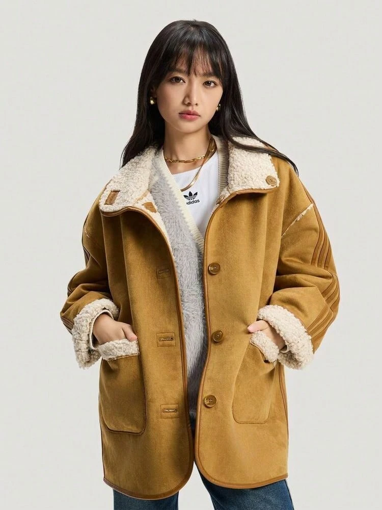 Adidas Originals Women's CRFT JKT W Thermal Lined Reversible Jacket KT3145 - Brown - View 1