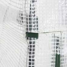 Outsunny Greenhouse With Shelves And Roll-Up Door 70 X 50 X 160 Cm White+Green | Winter-Proof, Plastic Greenhouse, Greenhouse, Tomato House, Tomato Greenhouse, For Tomatoes, Vegetables, Flowers, Plants - White - View 9