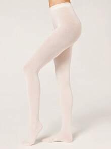1/5 Pairs Plus Size Velvet High Elasticity Pantyhose, Sexy Fashion Elegant Warm Style, Suitable For Daily Wear, Dating, Spring, Autumn, Winter, Commuting - Multicolor - View 12