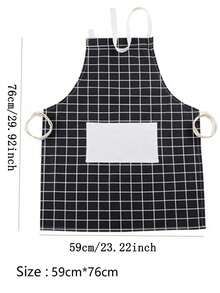 New Stylish Apron With Straps, Breathable Skin-Friendly Waterproof Stain-Resistant Apron, Home Kitchen Cooking Oil-Proof Apron, Simple Fashion Design, Suitable For Home Cooking And Restaurant Work, Comfortable And Anti-Dirt Apron - Apron - View 3