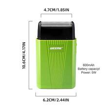 WEEME Mini Reciprocating Electric Shaver For Men, 2 Colors Black Green Optional, Portable Pocket Car Travel Beard Razor With Protective Dust Cover, USB Fast Charge Shaving Tool For Business Trip Driving - Multicolor - View 2