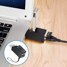 Multifunction USB 3.0 Hub Mini Splitter 1 To 3 High Speed USB 2.0 Adapter, With Chain/Laptop USB Flash Drive Card Reader - View 9