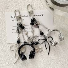 Music Earphone Bag Keychain Personalized Phone Charm Backpack Pendant For Men And Women - Multicolor - View 1