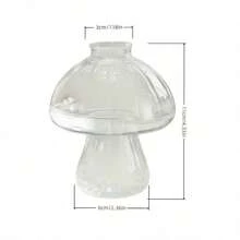 10/8/6/3/1pc Mushroom Shaped Transparent Plastic Vase, Cute Decorative Vase, Suitable For Home Decor, Wedding Centerpiece, Tabletop Floral Arrangement, Modern Style Vase, Suitable For Living Room, Dining Room And Office - Multicolor - View 9