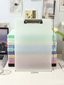 A4 Size Folder Storage Box, Large Capacity Paper Organizer, Music Score Holder, Clipboard, Folder With Clips, Loose-Leaf Binder, School Office Supplies, Travel Essentials, Desktop Organizer,Back To School - Multicolor - View 18